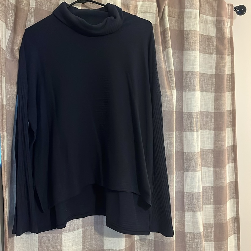 Free People Movement Mock Neck Bell Sleeve Top